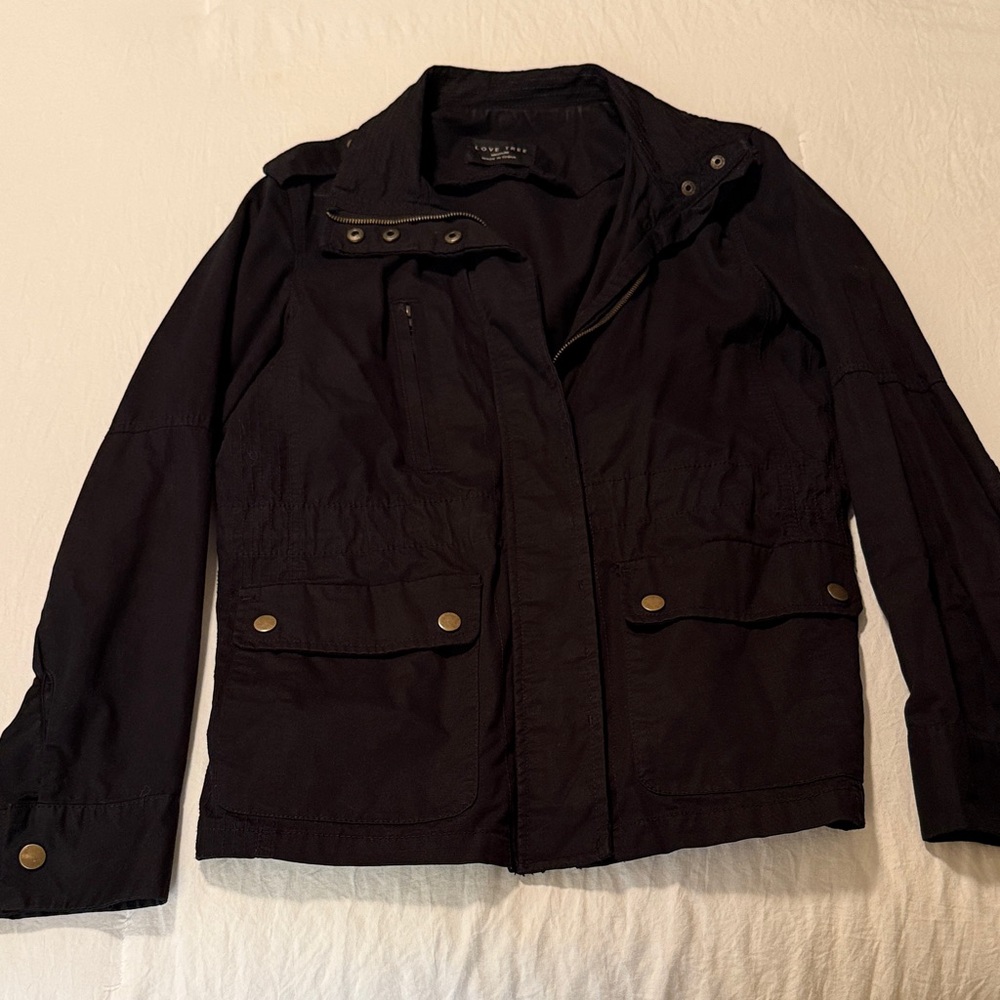 Women's Black Cargo Jacket